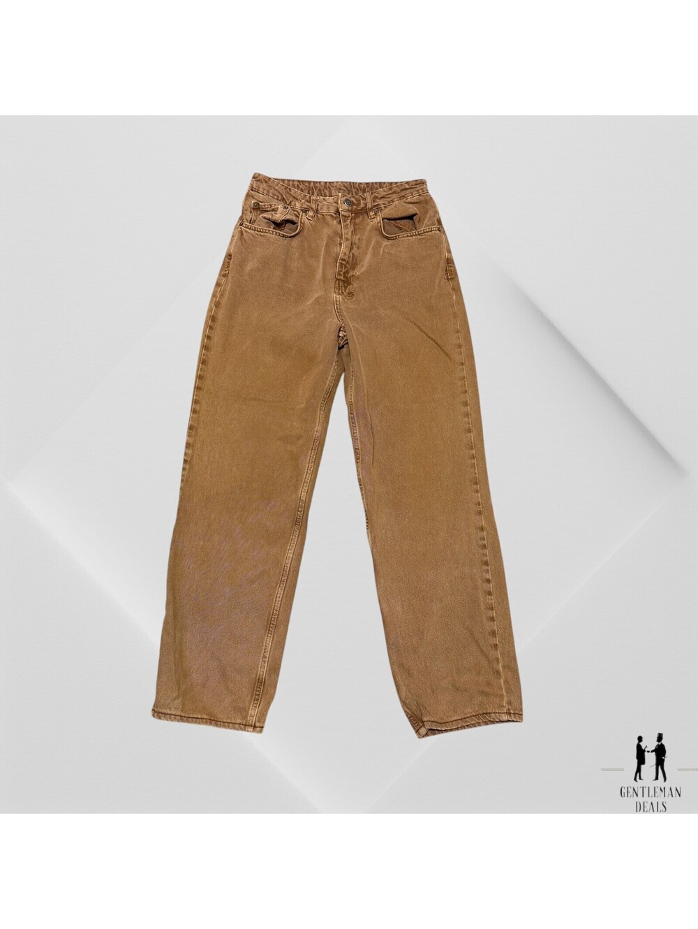 KSUBI Jeans Womens 26 Pointer Muse Brown High Rise Tapered Leg Ankle Crop Denim